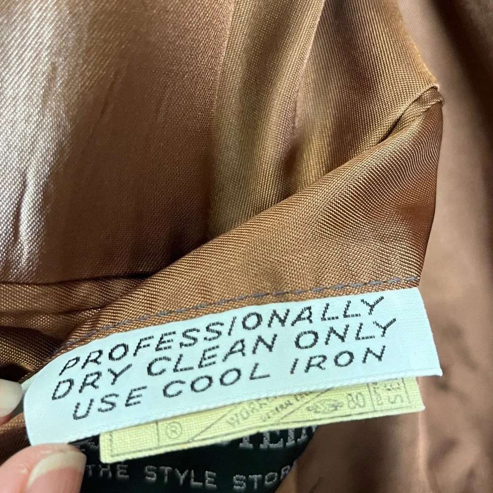 Rubenstein Bros New Orleans Custom Brown Corduroy Sport Coat 46R Vintage